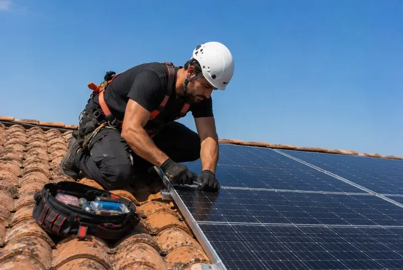 Maintenance et monitoring de panneaux solaires à la Petite-Boissière